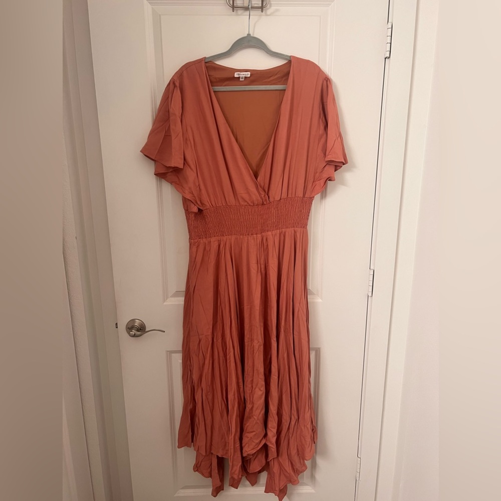 ChicSoul Coral Maxi Dress 3X